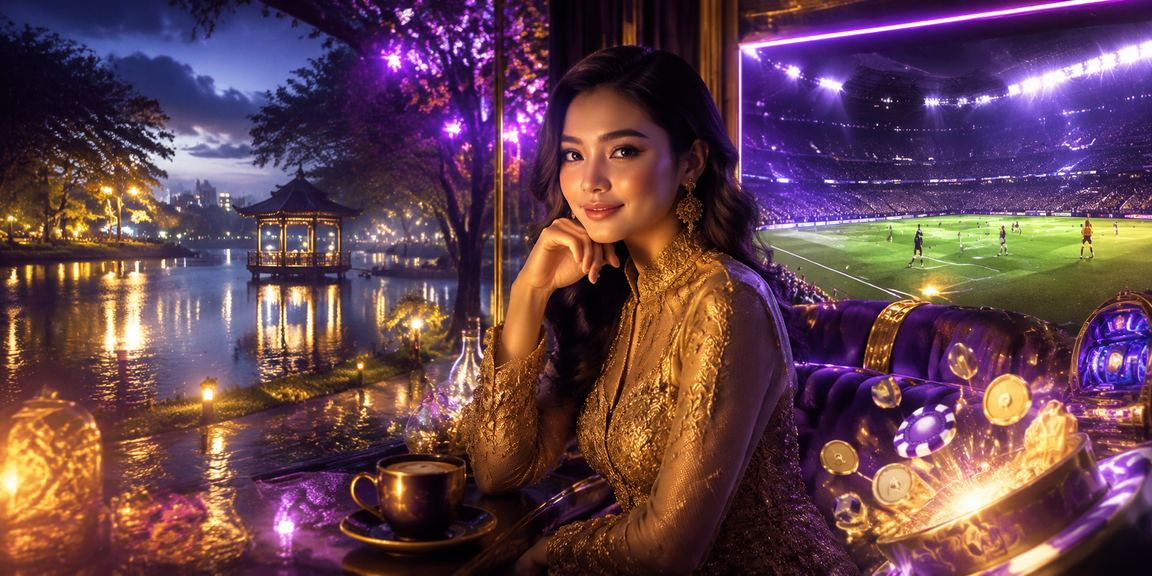 Peminat bola sepak Malaysia menikmati pengalaman taruhan sukan di platform jeslot dengan pakaian tradisional kebaya